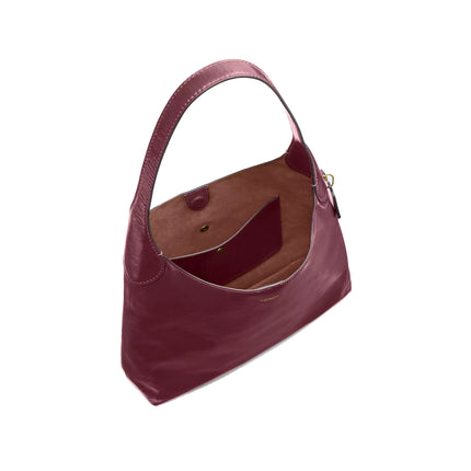 Coach Women's Brooklyn Shoulder Bag 34 Brass/Dark Cherry