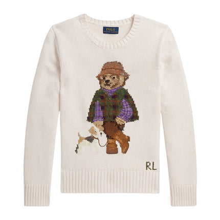 Polo Ralph Lauren Girl's Polo Bear Sweater Estate Cream