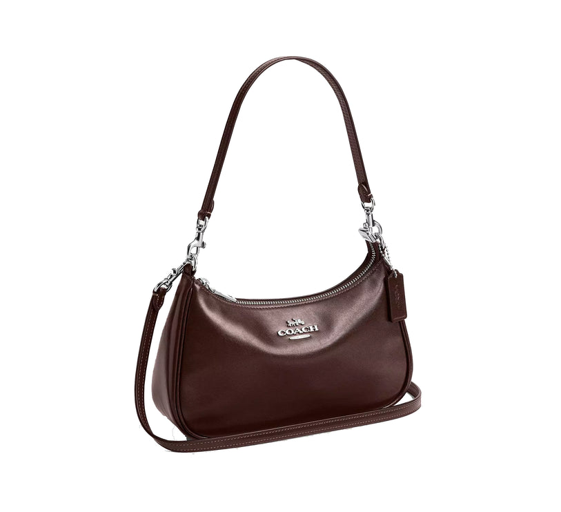 Coach Women's Soft Teri Shoulder Bag Silver/Maple