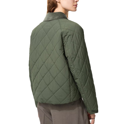 Uniqlo Women's Padded Utility Short Jacket 56 Olive