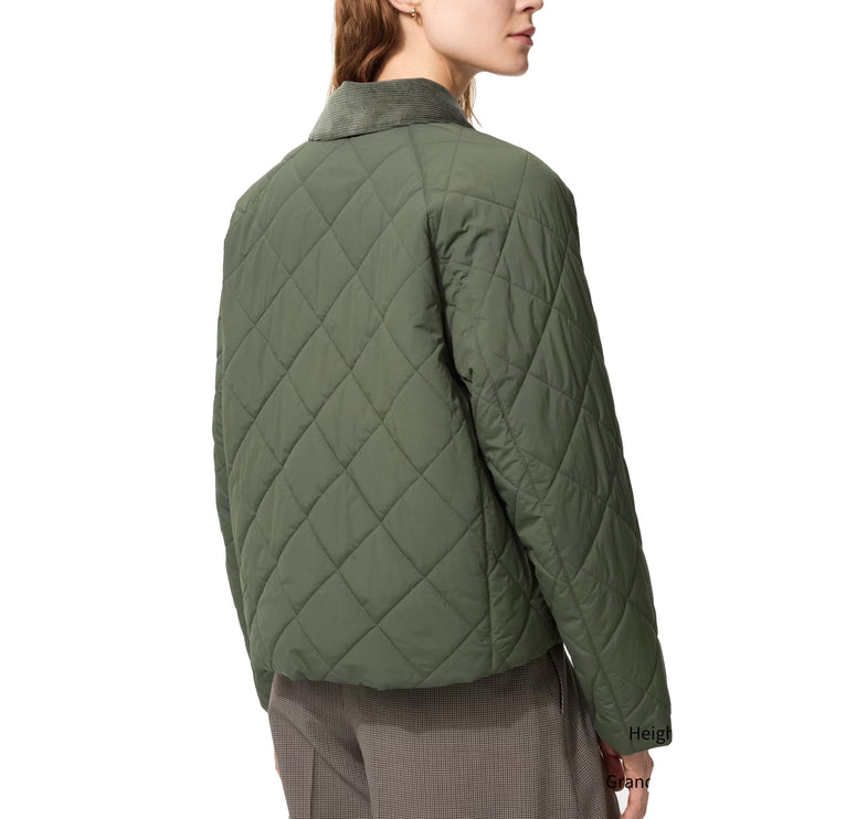 Uniqlo Women's Padded Utility Short Jacket 56 Olive