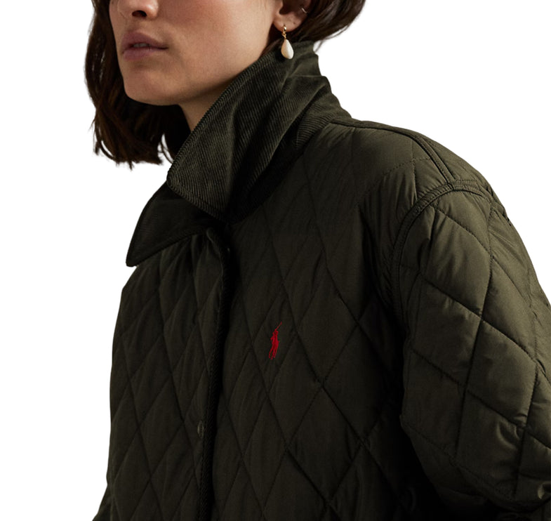 Polo Ralph Lauren Women's Quilted Barn Jacket Ranger Green