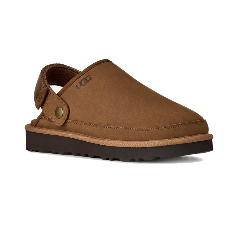 UGG Men's Goldencoast Clog II Nubuck Dark Chestnut