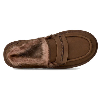 UGG Women's Ellis Nubuck Loafer Dark Chestnut