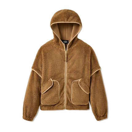UGG Women's Mariella UGGfluff Zip Hoodie Chestnut
