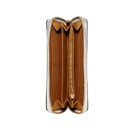 Coach Women's Long Zip Around Wallet Gold/Chalk