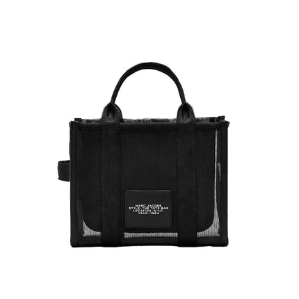 Marc Jacobs Women's The Mesh Small Tote Bag Blackout - Özel İndirim