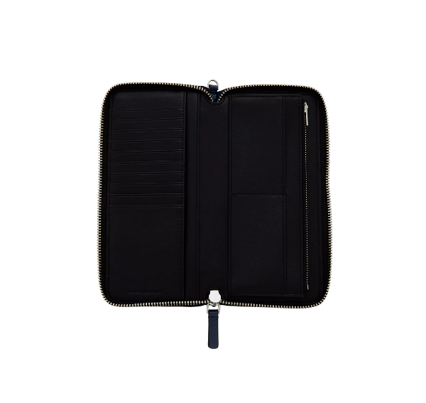 Marc Jacobs Women's The Leather Continental Wallet Blue Sea