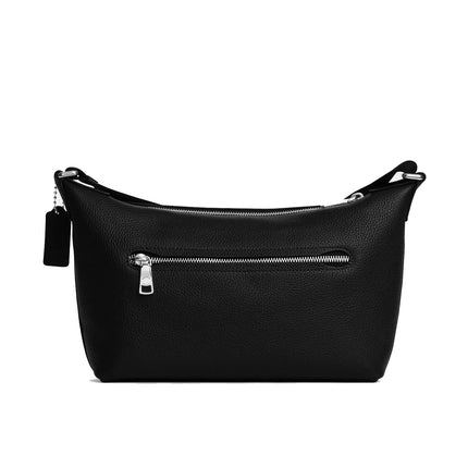 Coach Unisex Small Finn Crossbody Bag With Pouch Silver/Black
