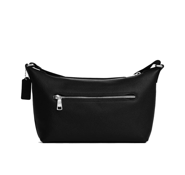 Coach Unisex Small Finn Crossbody Bag With Pouch Silver/Black