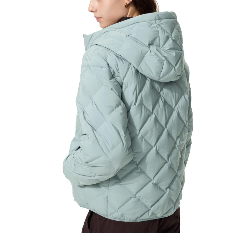Uniqlo Women's PUFFTECH Parka 60 Light Blue