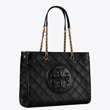 Tory Burch Women's Fleming Soft Chain Tote Black