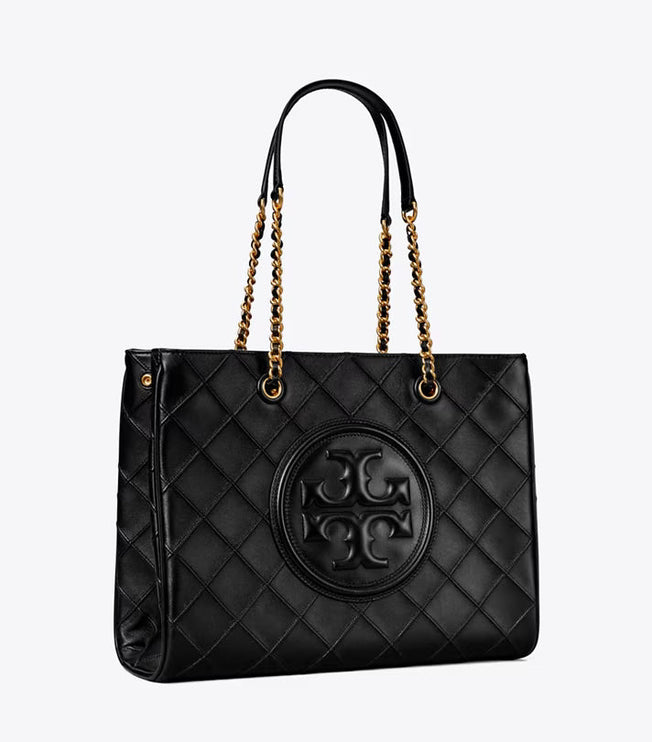 Tory Burch Women's Fleming Soft Chain Tote Black