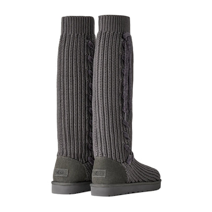 UGG Women's Classic Tall Whipstitch Knit Charcoal