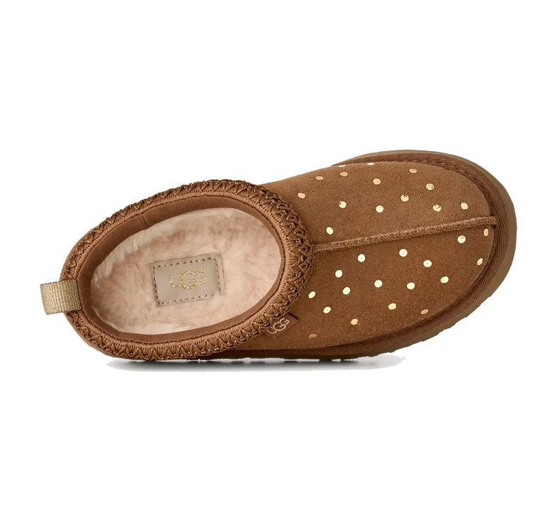 UGG Big Kids' Tazz Shiny Dots Chestnut
