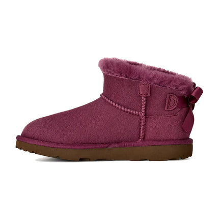UGG Big Kids' Ultra Mini Bailey Bow Dark Winterberry
