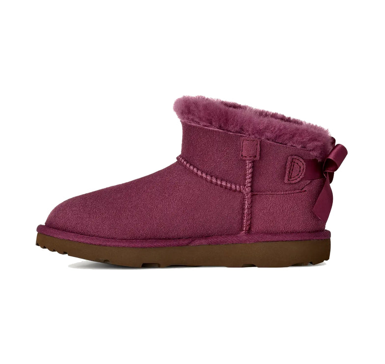 UGG Big Kids' Ultra Mini Bailey Bow Dark Winterberry