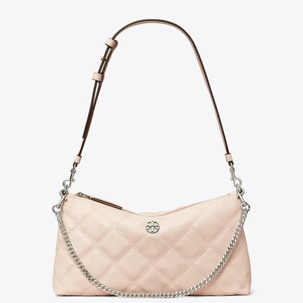 Tory Burch Women's Leather and Chain Shoulder Bag Soft Pink
