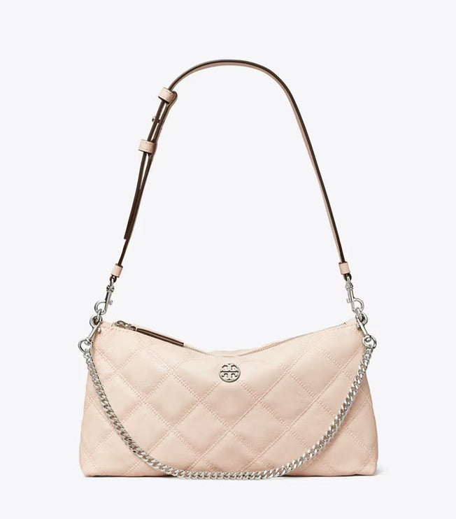 Tory Burch Women's Leather and Chain Shoulder Bag Soft Pink