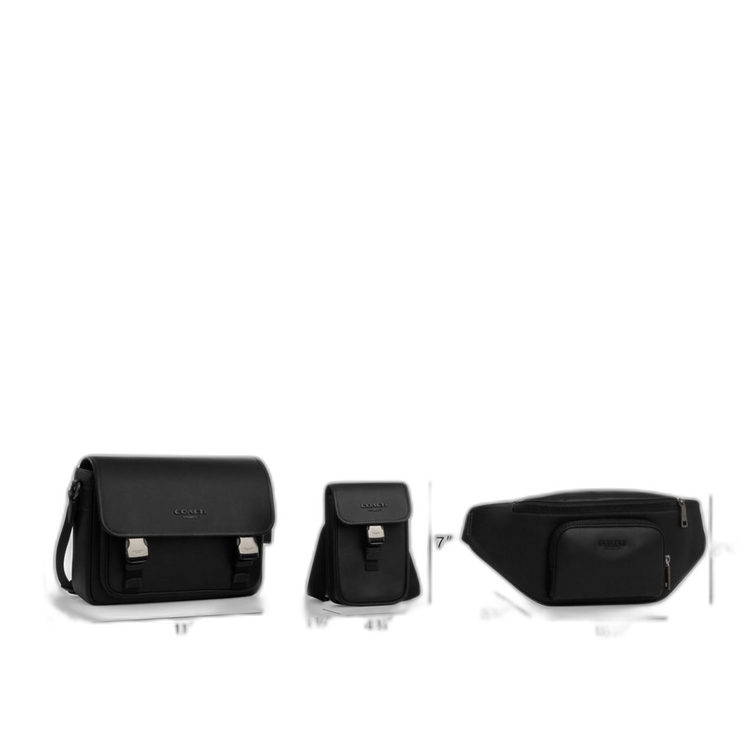 Coach Women's Racer Messenger Bag In Blocked Signature Canvas 1 J/Walnut/Chalk