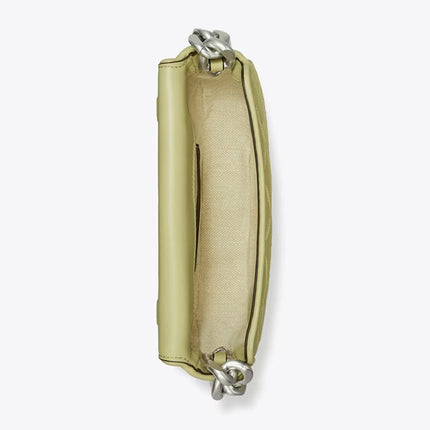 Tory Burch Women's Mini Fleming Soft Crescent Bag Olive Sprig