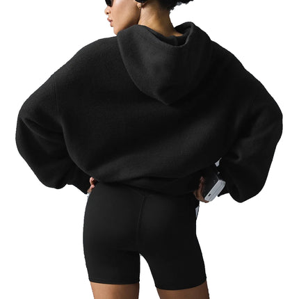 alo Women's Triumph Restore Hoodie Black