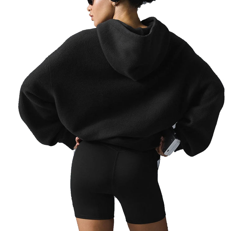 alo Women's Triumph Restore Hoodie Black