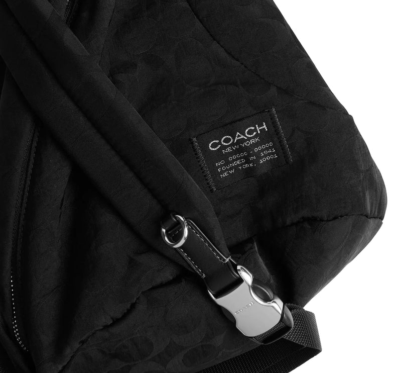 Coach Unisex Lachlan Sling In Signature Nylon Black