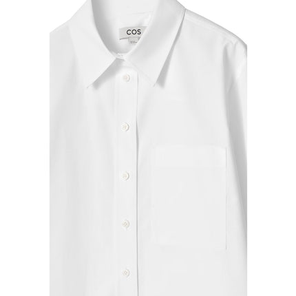 COS Women's Tailored Pima Cotton Shirt White