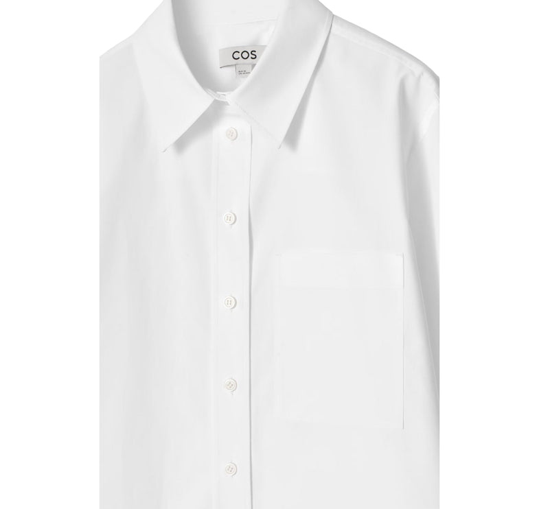 COS Women's Tailored Pima Cotton Shirt White