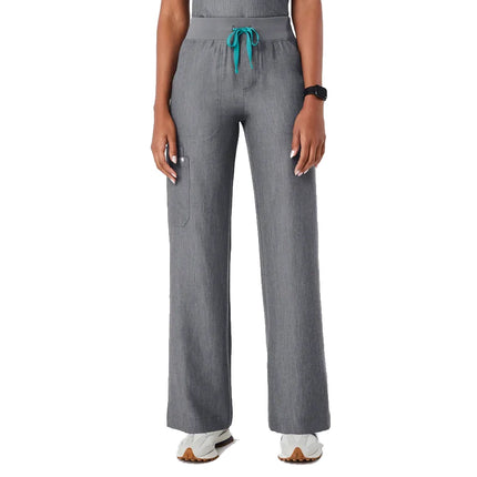 FIGS Women's High Waisted Isabel Wide Leg Scrub Pants Graphite