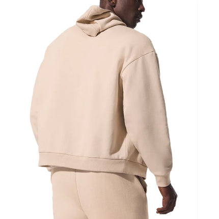 alo Men's Accolade Full Zip Hoodie Macadamia