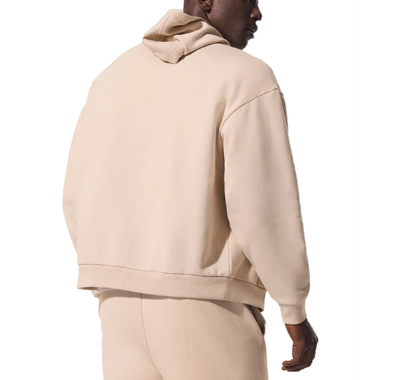 alo Men's Accolade Full Zip Hoodie Macadamia