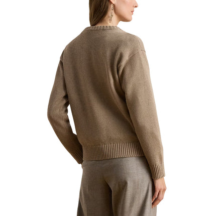 Polo Ralph Lauren Women's Intarsia-Knit English Setter Sweater Adirondack Heather Multi