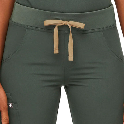 FIGS Women's Kade Cargo Scrub Pants Moss