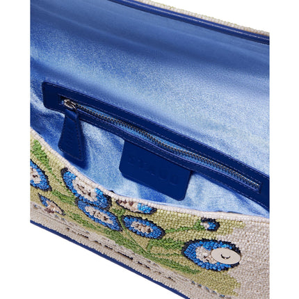 STAUD Women's Tommy Beaded Bag Baby Blue Eyes