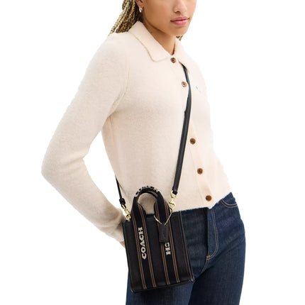 Coach Women's Smith Mini Tote Bag Gold/Black Multi