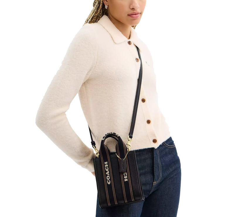 Coach Women's Smith Mini Tote Bag Gold/Black Multi