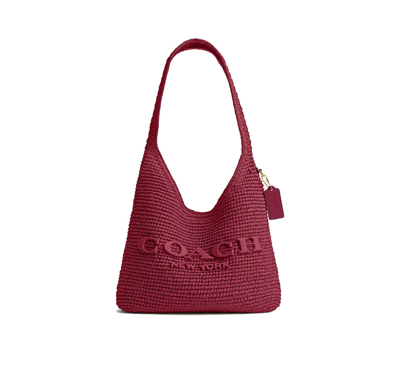 Coach Women's Brooklyn Shoulder Bag 28 Brass/Dark Fuchsia