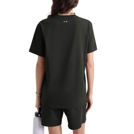 Sporty & Rich Women's Dodgers Serif T-Shirt Faded Black/White