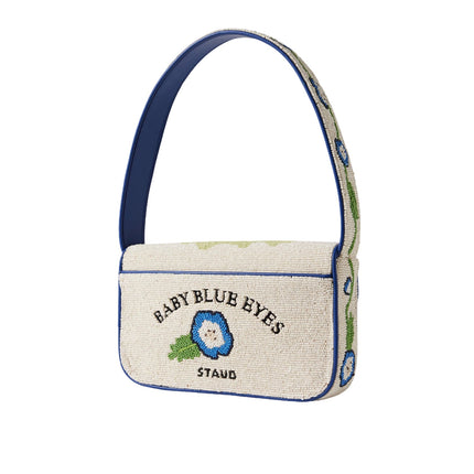 STAUD Women's Tommy Beaded Bag Baby Blue Eyes