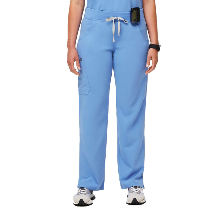 FIGS Women's Kade Cargo Scrub Pants Ceil Blue