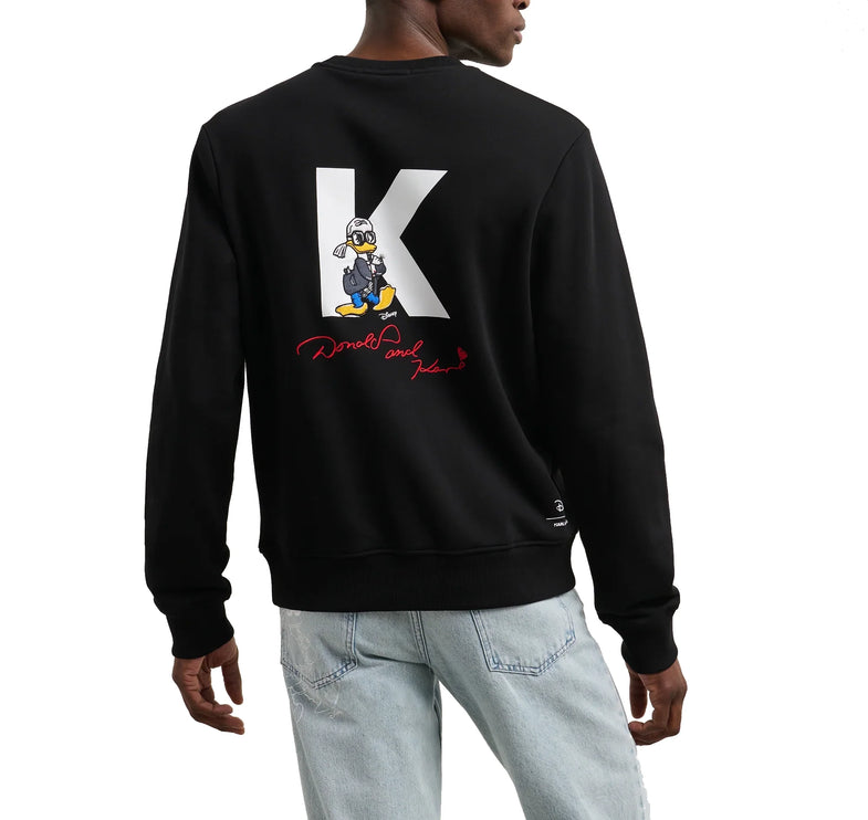 Disney x KARL LAGERFELD Men's Initial Sweatshirt Black