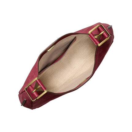 Michael Kors Women's Nolita Large Nubuck Hobo Shoulder Bag Mulberry