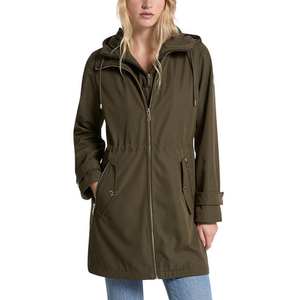 Michael Kors Women's 2-in-1 Water-Resistant Anorak Olive