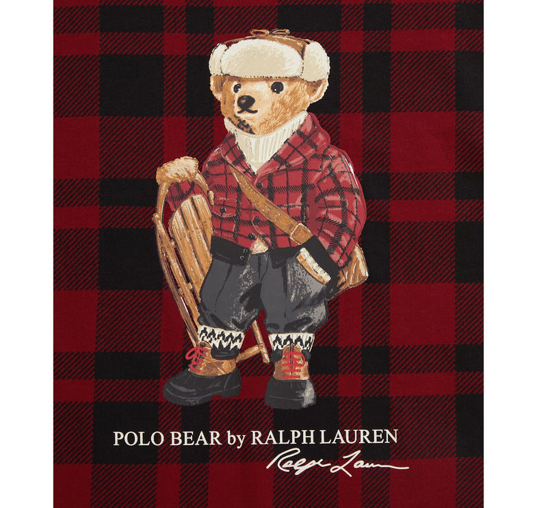Polo Ralph Lauren Boy's Polo Bear Plaid Cotton Tee Multi