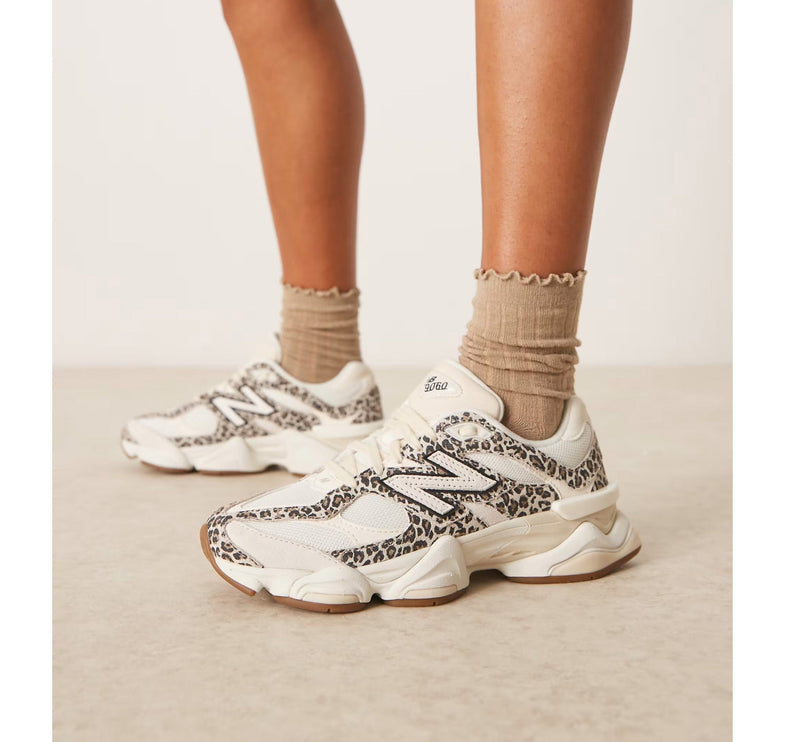 New Balance 9060 Beige Brown with Leopard Print U9060ALP