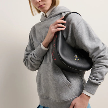 Disney x KARL LAGERFELD Women's Moon Shoulder Bag Black