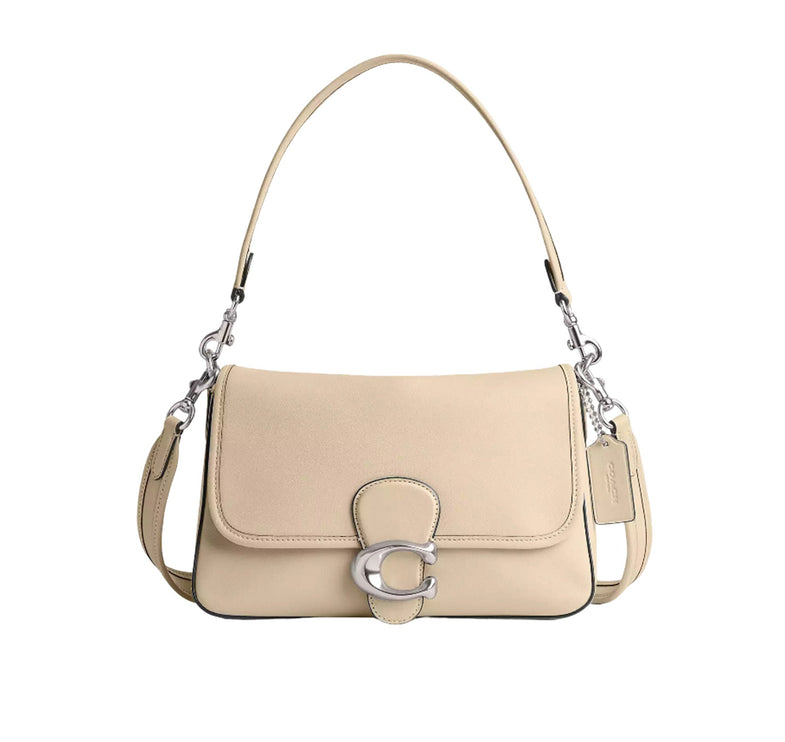 Coach Women's Soft Tabby Shoulder Bag Silver/Ivory