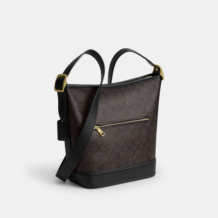 Coach Women's Jude Bag In Signature Canvas Gold/Walnut/Black